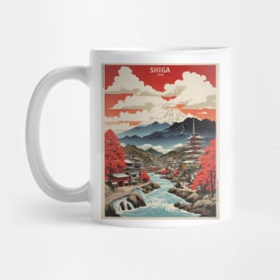 Shiga Japan Travel Vintage Tourism Poster Mug